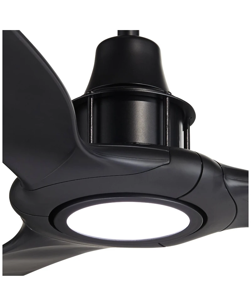 Casa Vieja 58" Modern Contemporary 3 Blade Indoor Outdoor Ceiling Fan with Light Led Remote Damp Patio Exterior House Porch