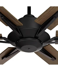 Casa Vieja 72" Expedition Industrial Rustic Indoor Outdoor Ceiling Fan Led Light Remote Weathered Damp Rated Patio