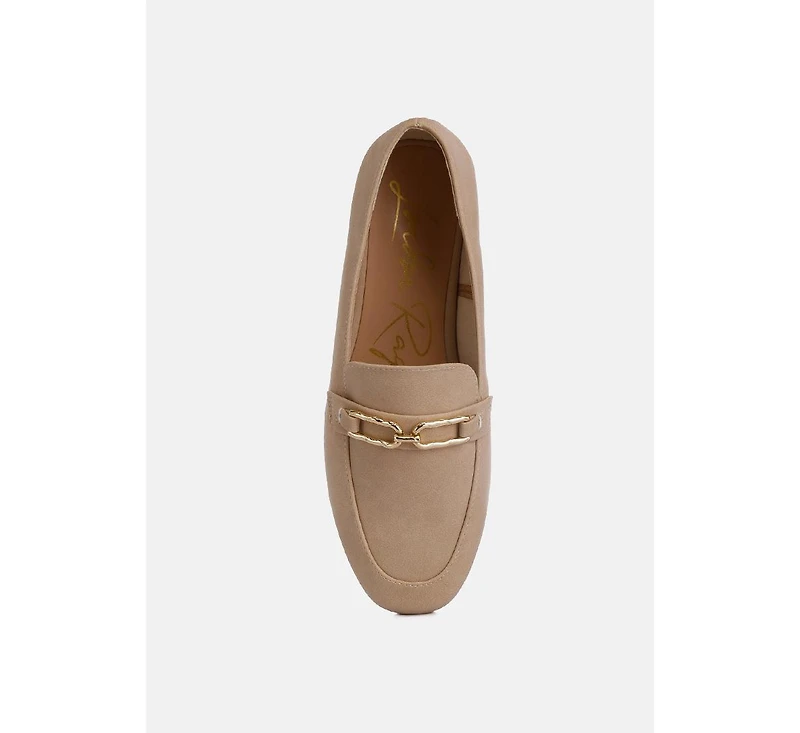 tassilo timeless faux leather horsebit loafers