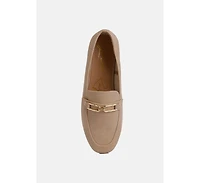 tassilo timeless faux leather horsebit loafers