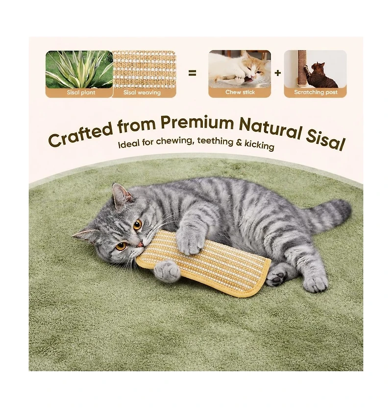 Nocciola Sisal Catnip Kicker Toy 2 Pack