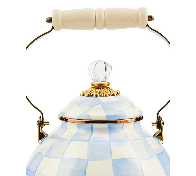 MacKenzie-Childs Check 3-Quart Tea Kettle