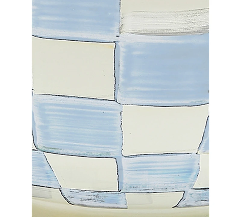 MacKenzie-Childs Sky Blue Check Everything Bowl
