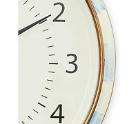 MacKenzie-Childs Sky Check School Wall Clock