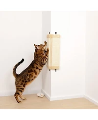 Aronkl Corner Wall Cat Scratcher Set of 2 Mounted Sisal Pad Vertical Scratch Panel Wall Protector