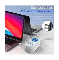 Artudatech 140W Charger - 5 Port Fast Charging Station with 100W Pd and 15W MagSafe