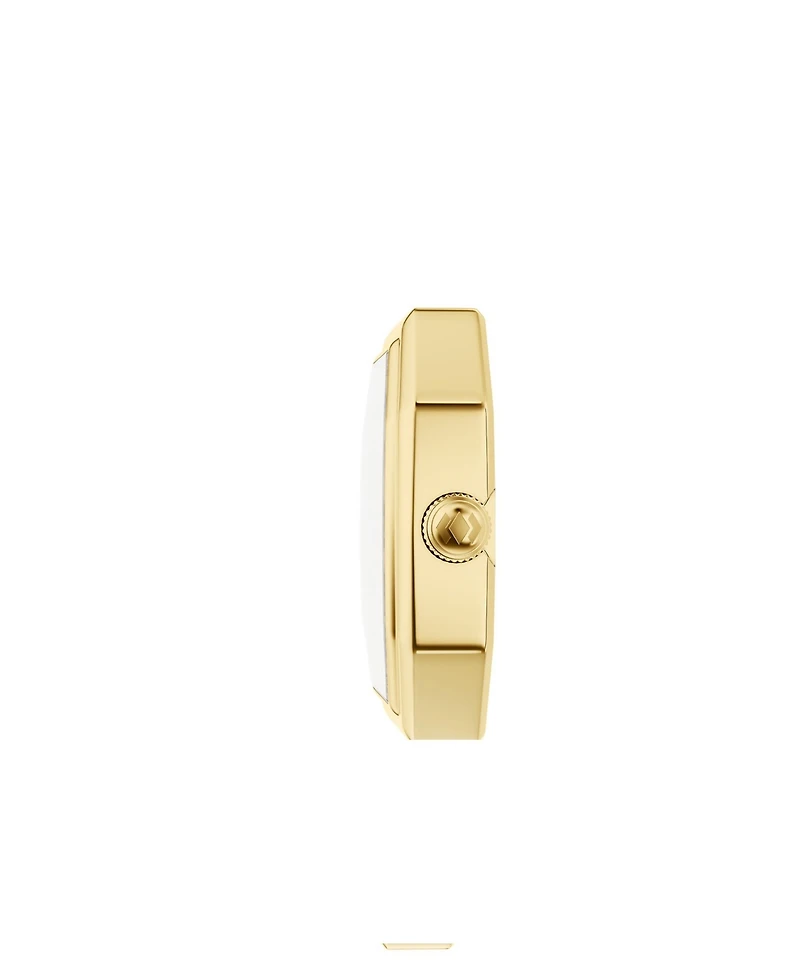 Fossil Women's Harlow Three-Hand Gold-Tone Alloy Desk Clock, 63mm