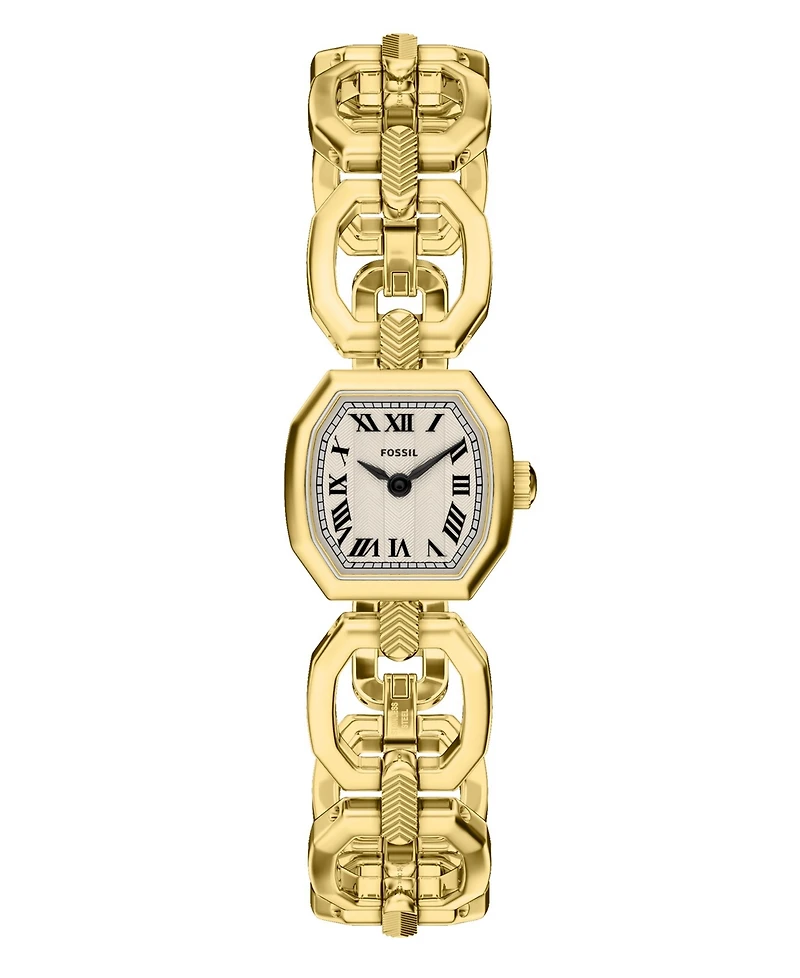 Fossil Women's Harlow Mini Two-Hand Gold-Tone Stainless Steel Watch, 20mm