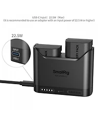 SmallRig 2x Lp-E6P 18.1Wh 7.2V 2520mAh Camera Battery with Dual Charger