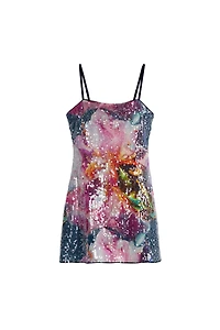 Desigual Women's Sequin flower dress