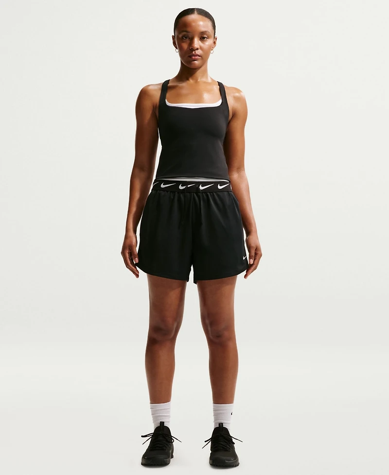 Nike Women's Attack Dri-fit Mid-Rise Shorts