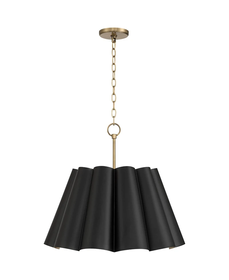 Possini Euro Design Possini Euro Olmos Wide 4-Light Metal Pendant Light