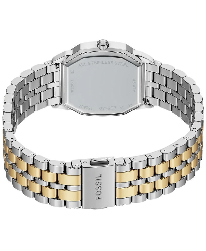 Fossil Women's Harlow Three-Hand Two-Tone Stainless Steel Watch, 27mm
