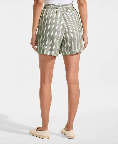 Lands' End Women's Linen Above the Knee Skort