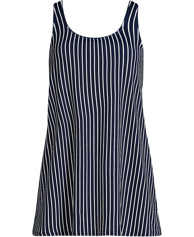 women's pique halter ruffle hem mini swim dress swimsuit Lands' End Women's Pique Halter Ruffle Hem Mini Swim Dress Swimsuit