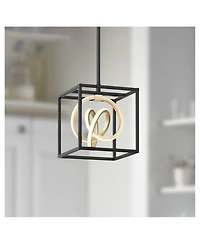 Possini Euro Design Christy 8" Modern Pendant Chandelier Ceiling Light Fixture Dining Room Over Table 3-Light Led Finish Mini