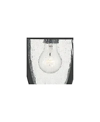 John Timberland Beaufort Vintage Outdoor Wall Light Fixtures Set of 2 Motion Sensor Dusk to Dawn Clear Seedy Glass for Exterior