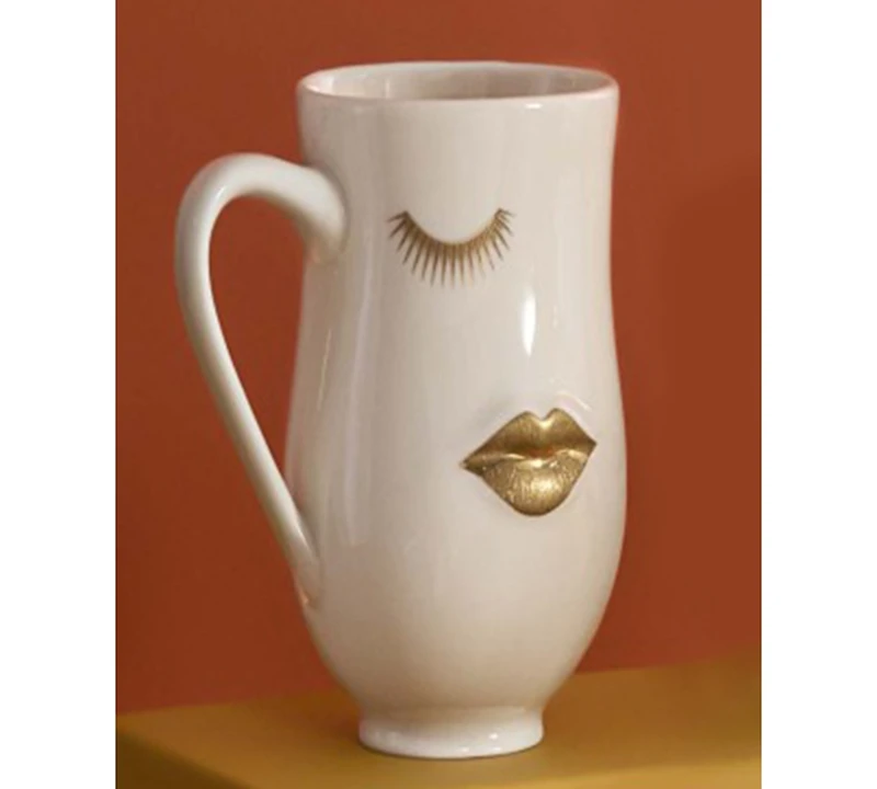 Jonathan Adler Muse Gilded Mr. & Mrs. 16 oz. Mug