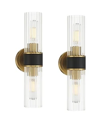 Possini Euro Design Idyl 16 1/4"H Warm 2-Light Bath Light Set of 2
