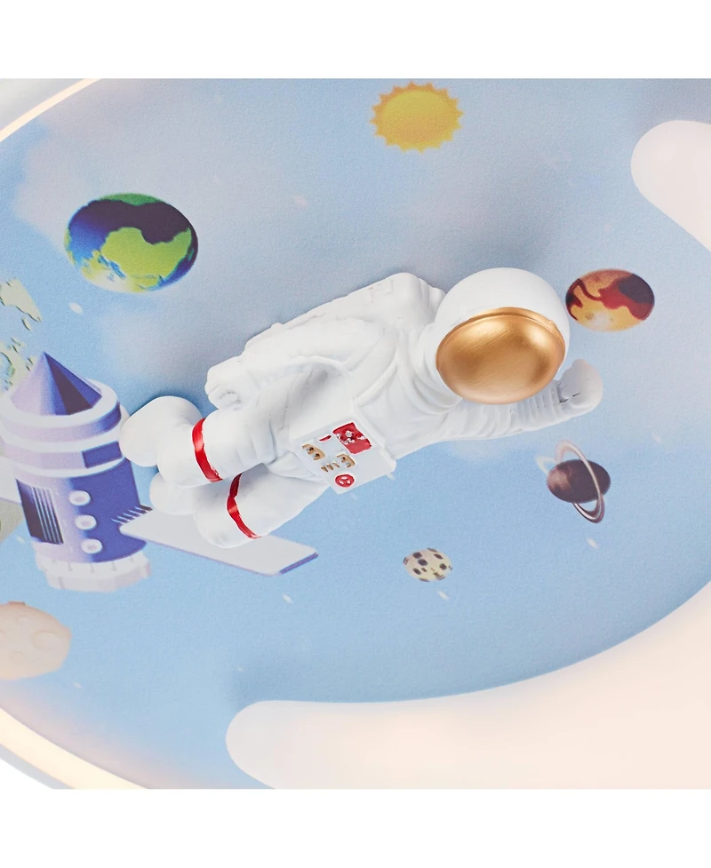 360 Lighting Apollo 18 1/2" Wide Moon Mission Led Ceiling Light