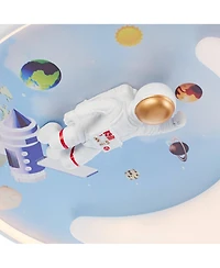 360 Lighting Apollo 18 1/2" Wide Moon Mission Led Ceiling Light