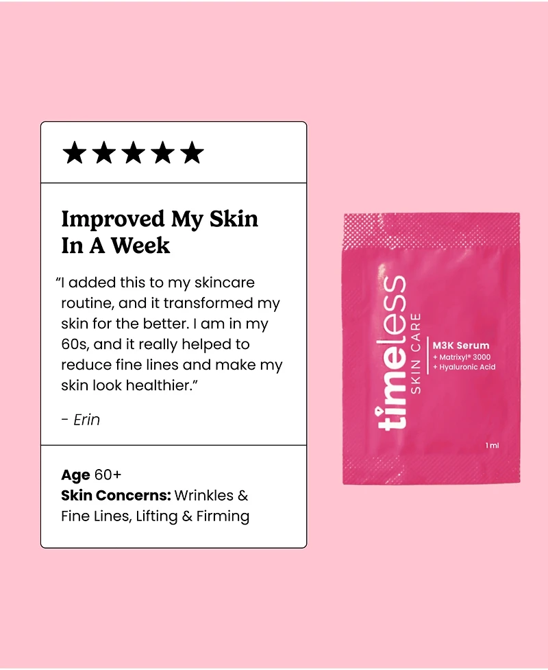 Timeless Skin Care Matrixyl 3000 Peptide Complex Serum Single Use Pouches