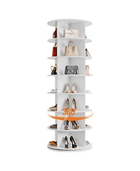 gaomon 7-Tier 360degree Rotating Shoe Rack Tower, Free Standing Spinning Shoe Storage Organizer