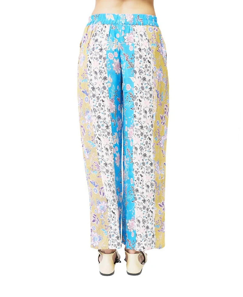 Central Park West Women's Maisie Floral Blocked Pants
