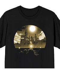 Harry Potter Men's Hogwarts First Year Half-Tone Crew Neck Short Sleeve T-shirt