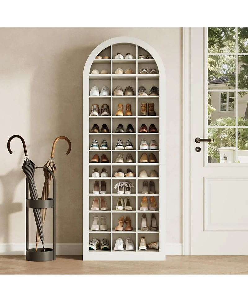 Tribesigns 12-Tier Shoe Storage Cabinet with 36 Cubbies, 70.9''H Freestanding Shoe Rack Organizer