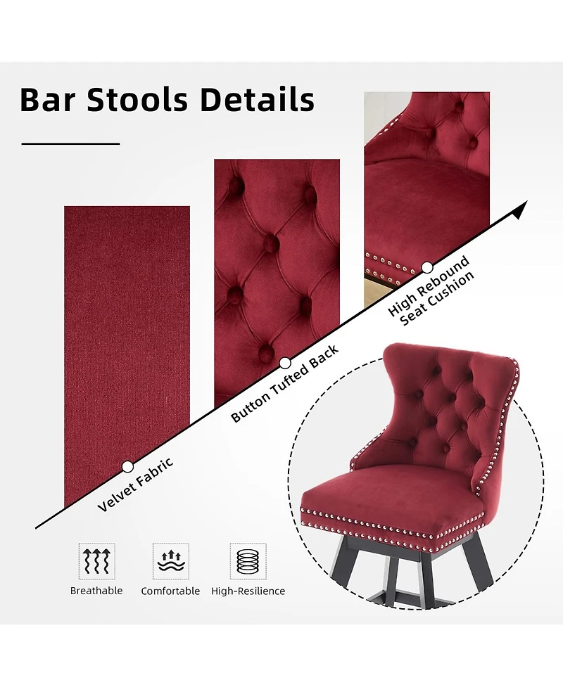 Rainsken Bar Stools Set of 2