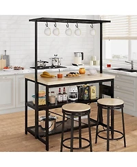 gaomon Kitchen Island Bakers Rack 5