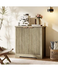 gaomon Buffet Sideboard Cabinet with Fluted Doors, Adjustable Shelves, Modern Accent Storage Console for Dining Room, Living Room