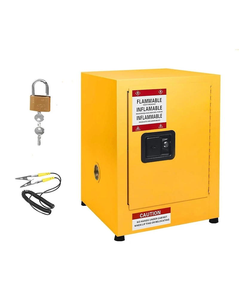 gaomon Flammable Liquid Storage Cabinet, Heavy-Duty Adjustable Shelf Safety Cabinet H Multi-Purpose Hazardous Material Cabinet