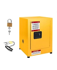 gaomon Flammable Liquid Storage Cabinet, Heavy-Duty Adjustable Shelf Safety Cabinet H Multi-Purpose Hazardous Material Cabinet