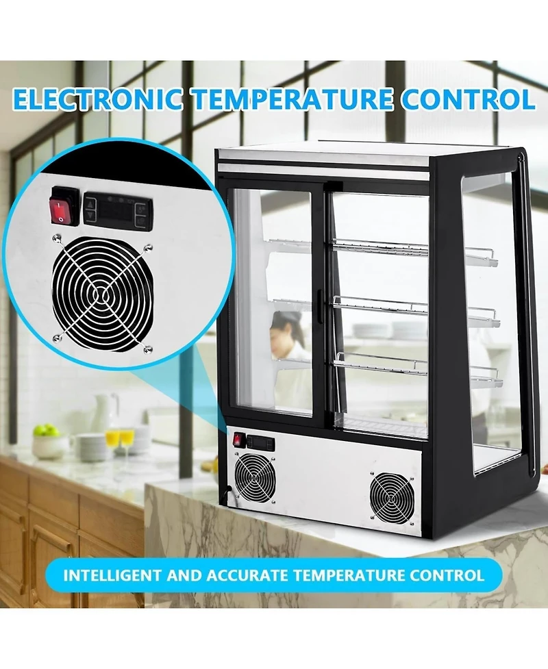 gaomon Countertop Refrigerated Display 5.2 Cu.Ft/146L Commercial Cake Display Refrigerator with Digital controller, Led display, Led Lighting