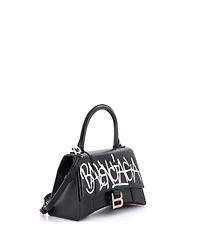 Pre-Owned Balenciaga Small Graffiti Hourglass Top Handle Bag Leather