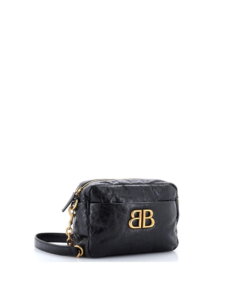 Pre-Owned Balenciaga Xs Monaco Camera Bag Leather