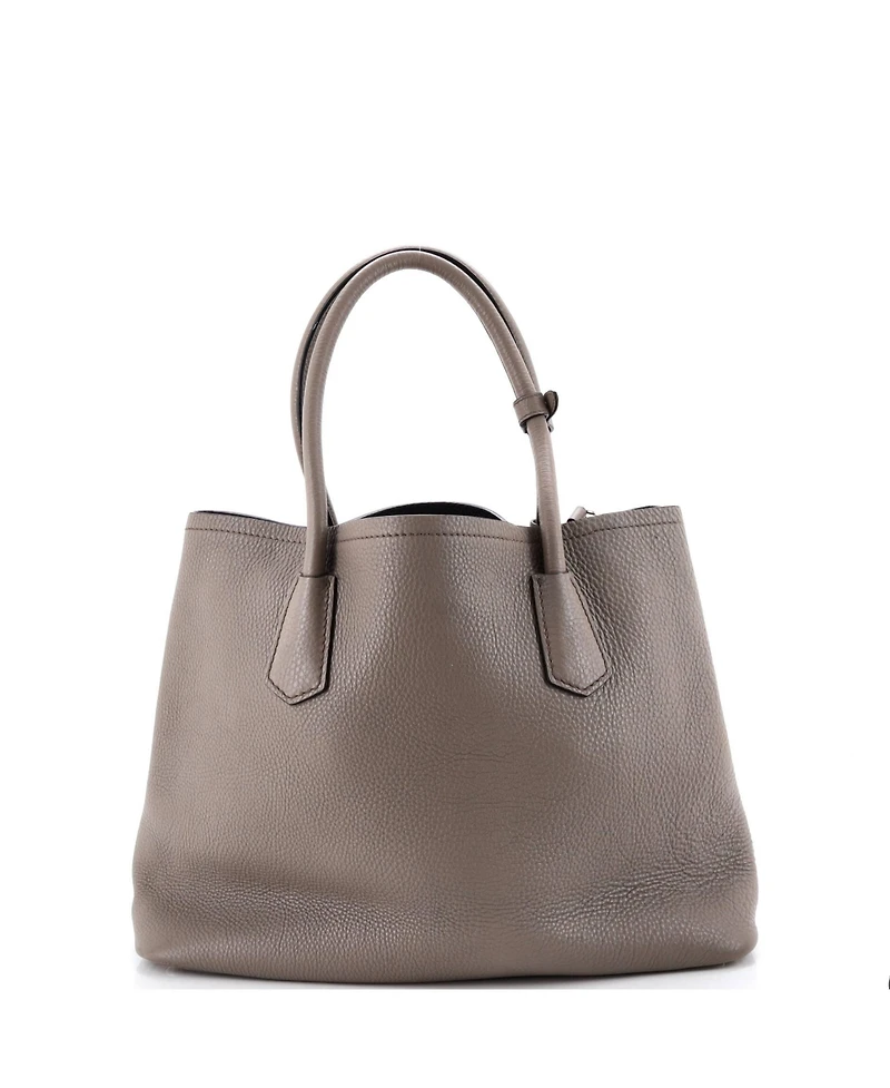 Pre-Owned Prada Large Cuir Double Tote Saffiano Leather
