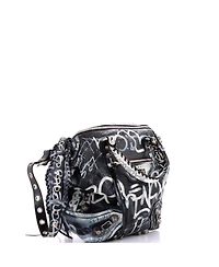 Pre-Owned Balenciaga Medium Le Cagole Graffiti Men Tote Leather