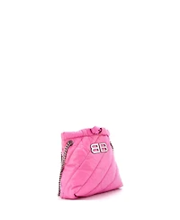 Pre-Owned Balenciaga Xs Crush Chain Tote Quilted Crushed Calfskin