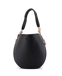 Pre-Owned Prada Tambour Shoulder Bag Leather with Rope Detail