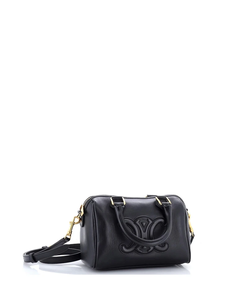 Pre-Owned Celine Small Cuir Triomphe Boston Bag Leather