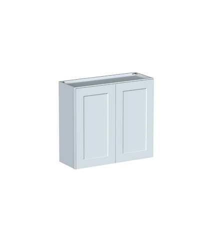 Boyel Living W33" Dove Wall Cabinet with Full Overlay Hdf Door for Custom Kitchen or Bathroom