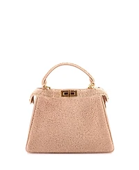 Pre-Owned Fendi Medium Peekaboo ISeeU Bag Shearling