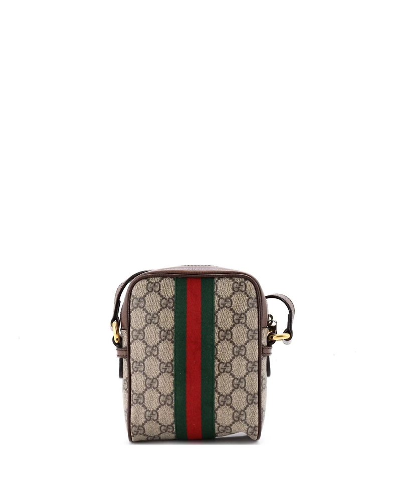 Pre-Owned Gucci Mini Ophidia Messenger Bag Gg Coated Canvas