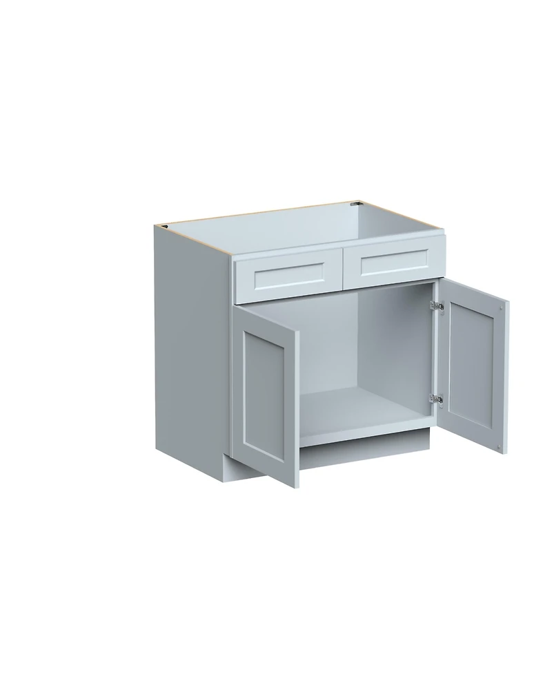 Boyel Living Sink Base Cabinet with Full Overlay Hdf Doors and Dovetail Drawer