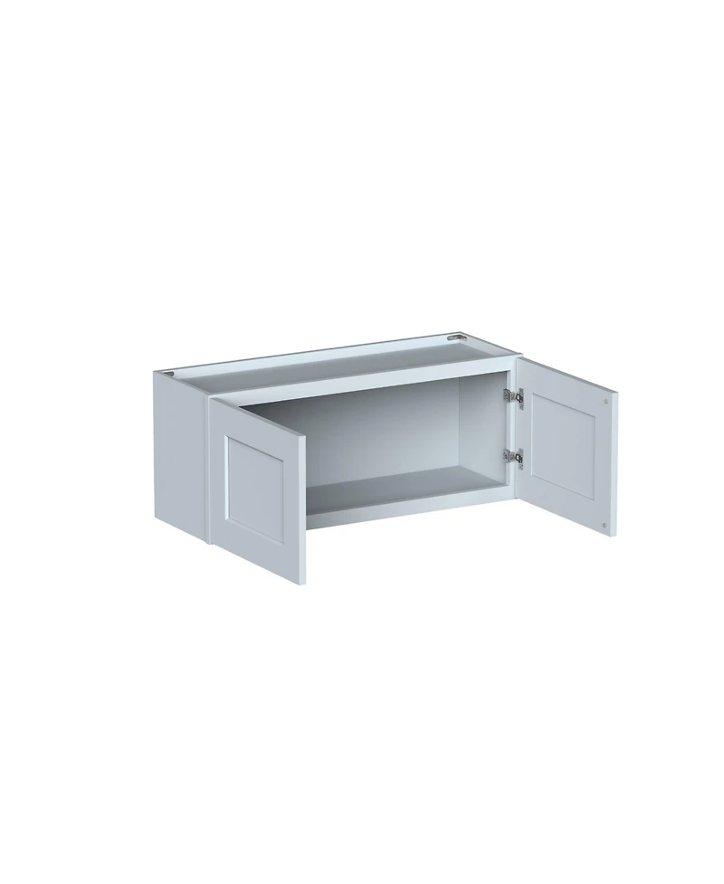 Boyel Living W36" Dove Short Wall Cabinet with Full Overlay Hdf Door for Custom Kitchen or Bathroom
