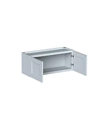 Boyel Living W36" Dove Short Wall Cabinet with Full Overlay Hdf Door for Custom Kitchen or Bathroom