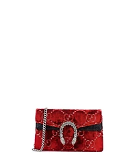Pre-Owned Gucci Super Mini Dionysus Bag Velvet